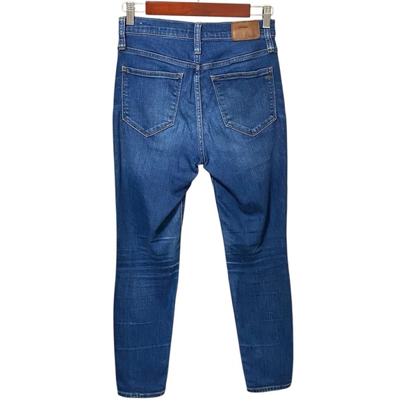 Madewell Roadtripper Jansen Skinny Jeans 26P Mid Rise Medium Wash Distressed - Picture 3 of 7